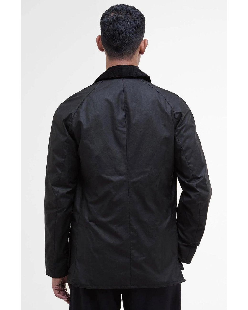 Barbour Black Ashby Wax Jacket for men