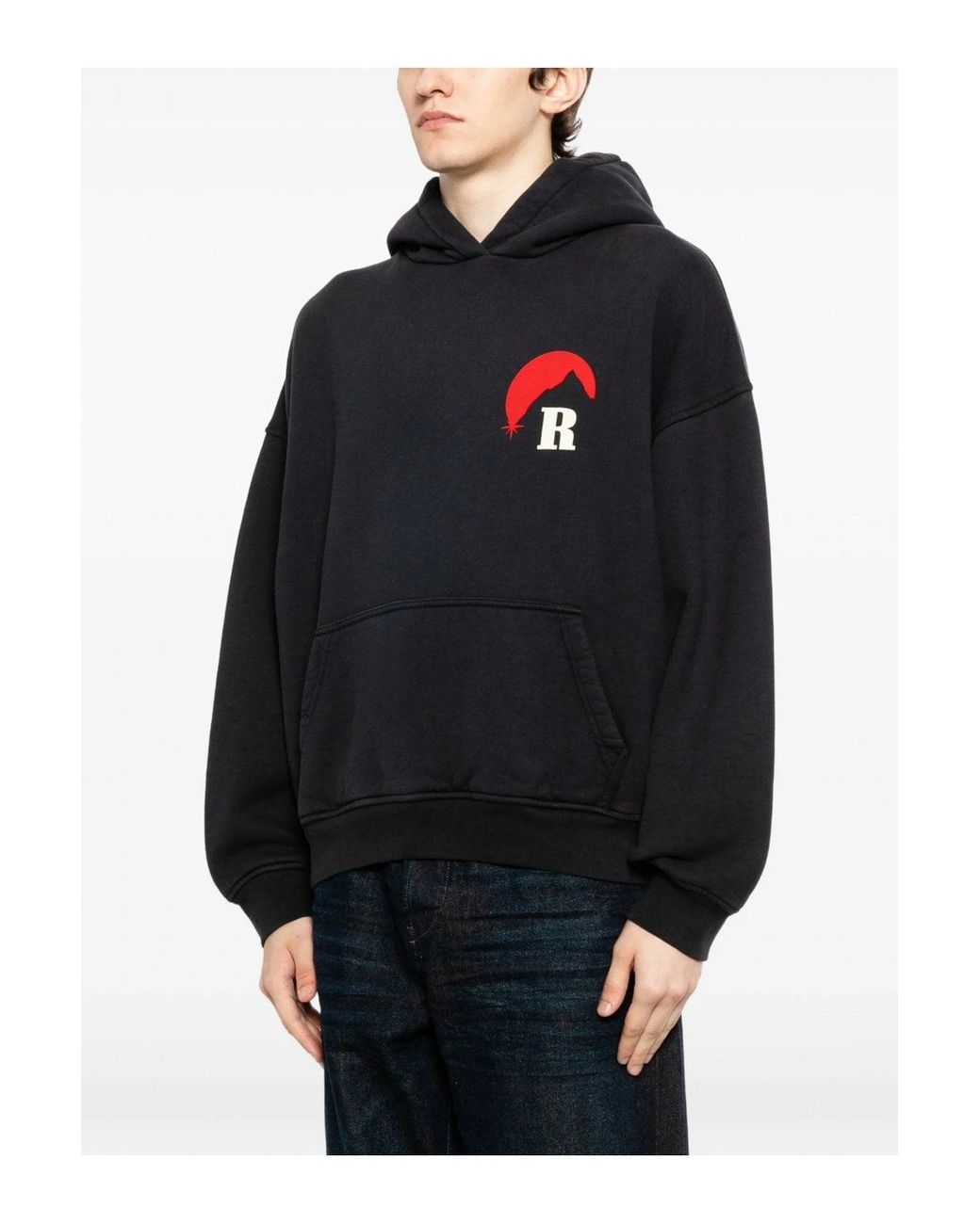 Rhude Black Moonlight Regatta Hoodie for men