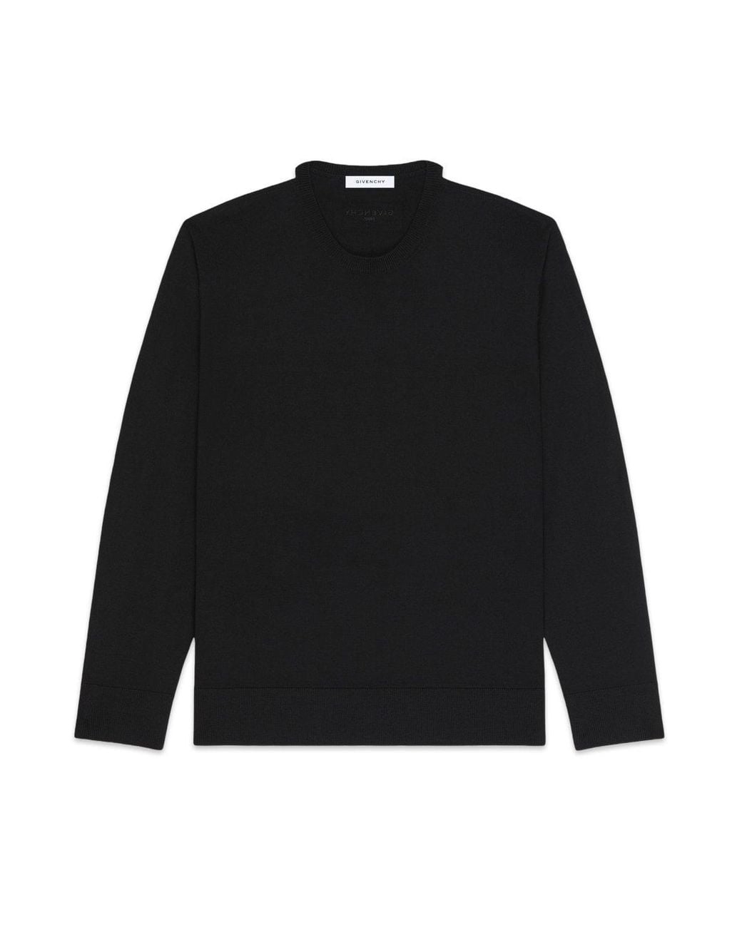 Givenchy Black Branded Wool Sweater for men