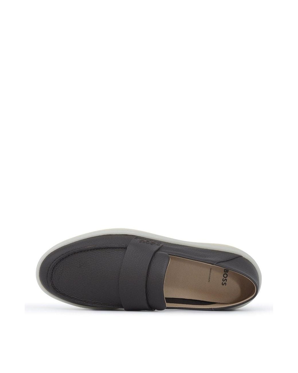 Boss Gray Randal Loafers for men