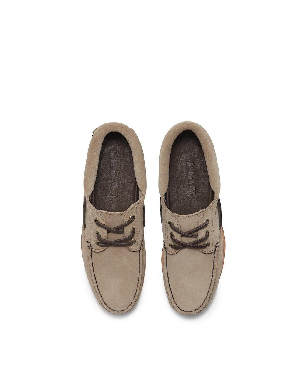 Timberland Brown Authentic 3-eye Lug Boat Shoe for men
