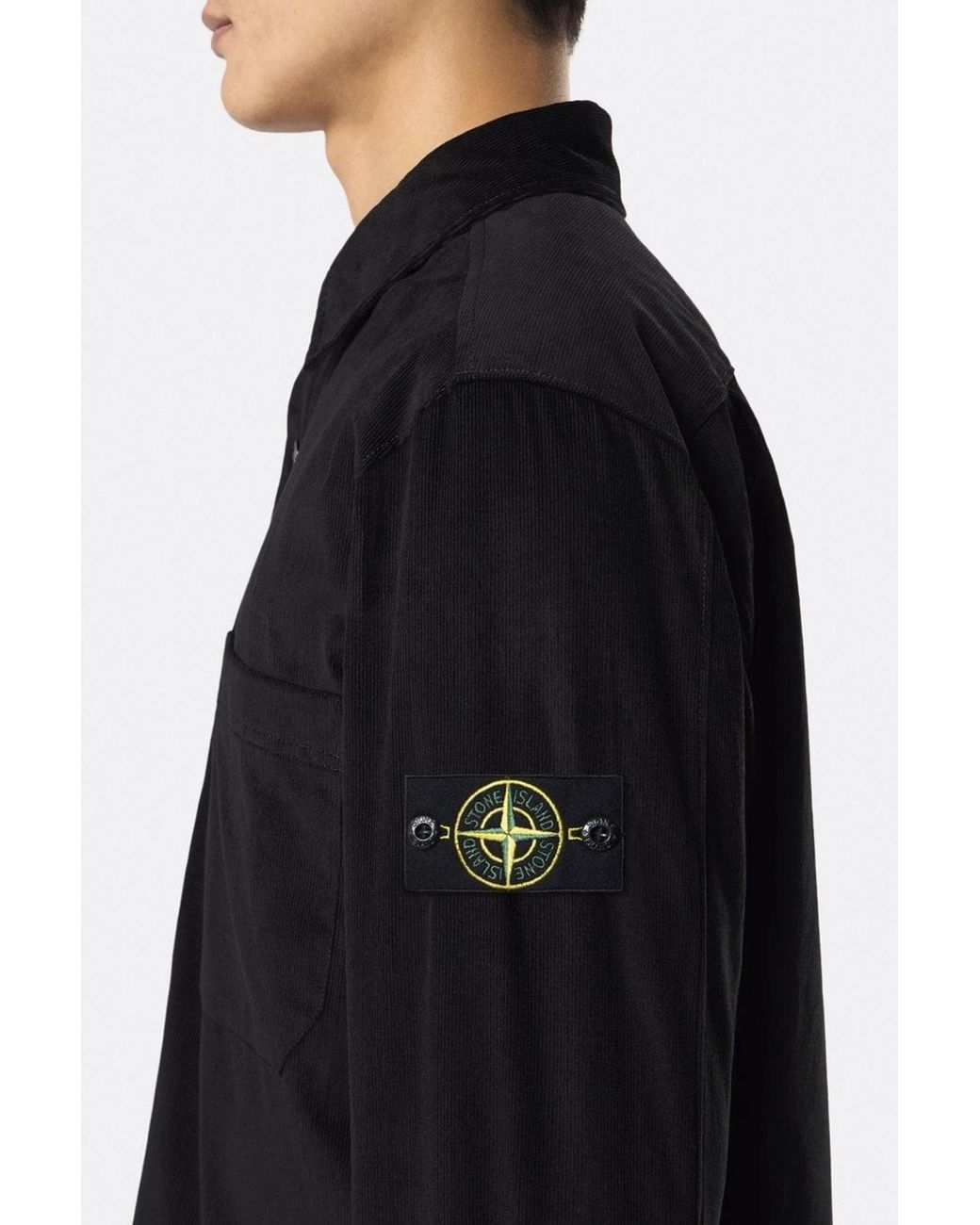 Stone Island Black S01144 Compass Shirt for men