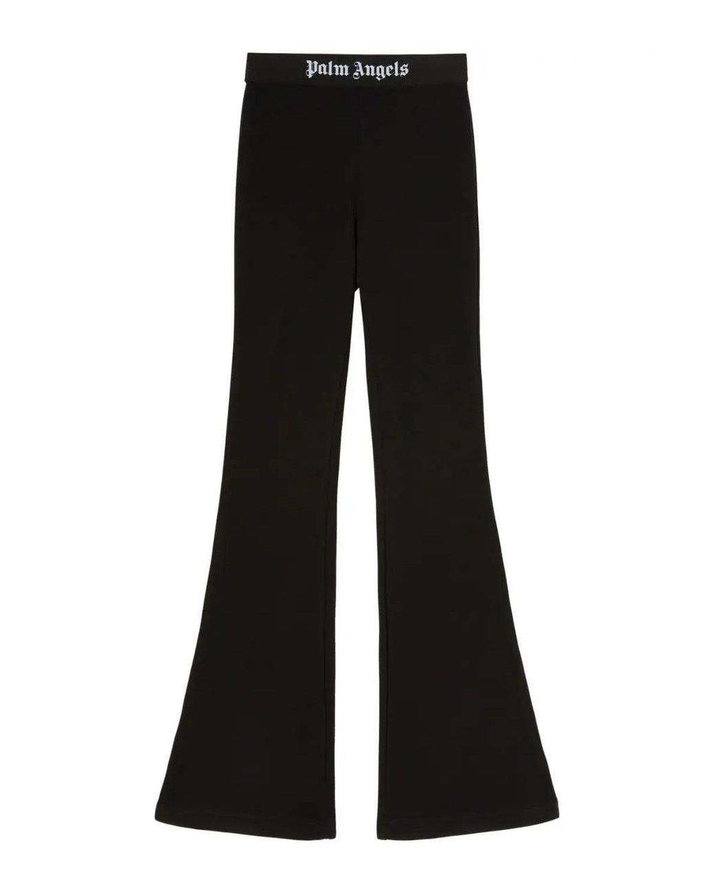 Palm Angels Black Logo Flare JOGGERS for men