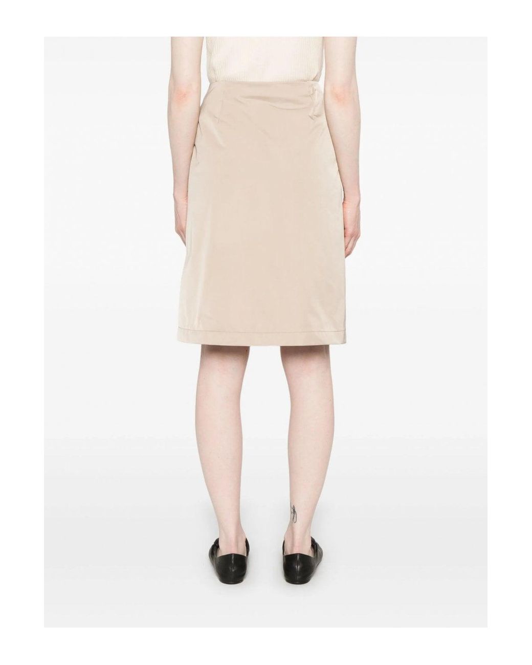 Moncler Natural Mid Length Skirt