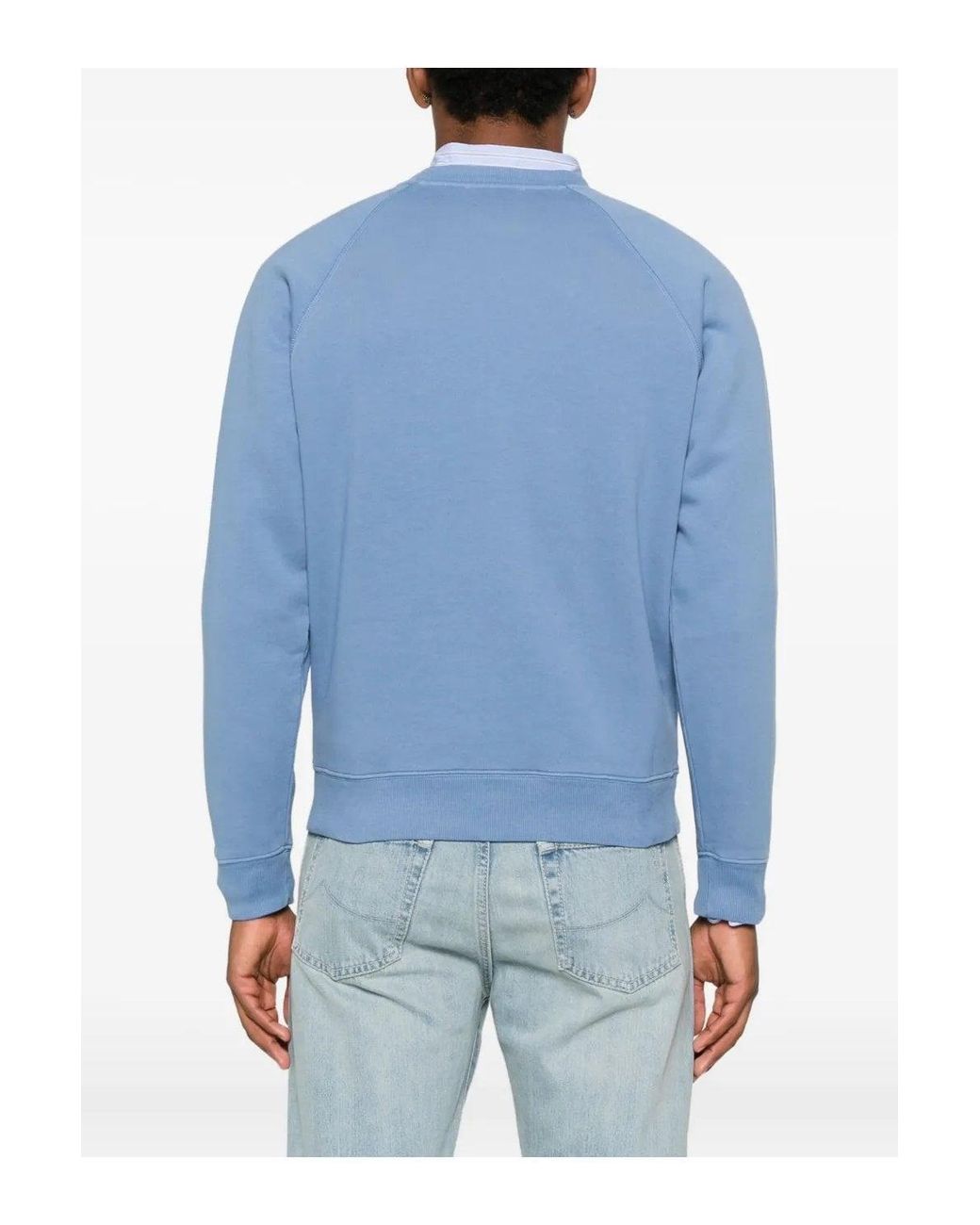 Tom Ford Blue Cotton Sweatshirt for men