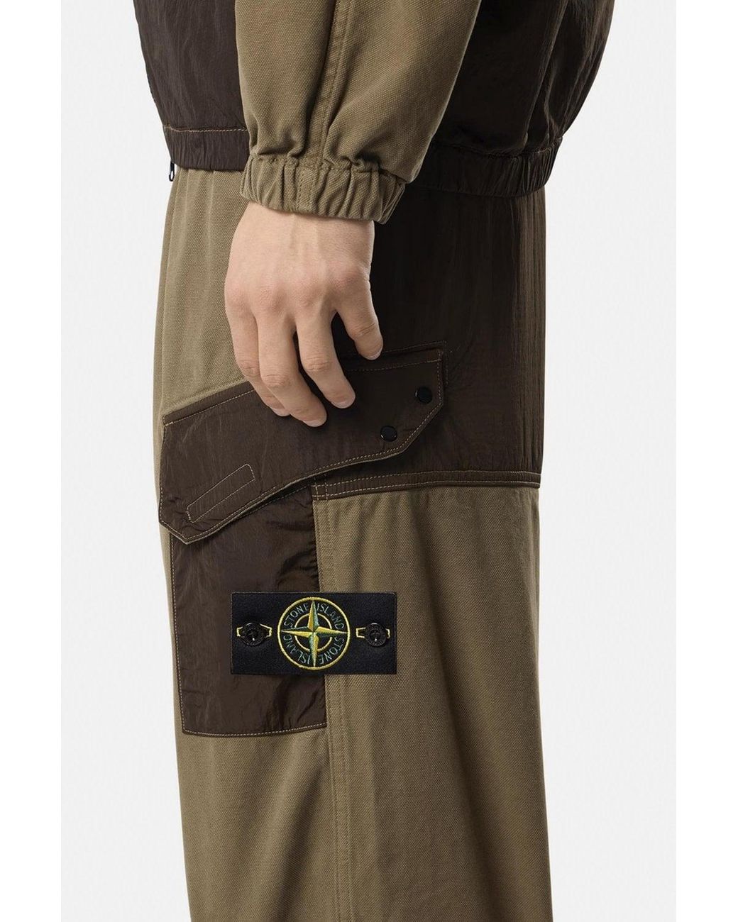 Stone Island Green Cotton 3100060 Trousers for men