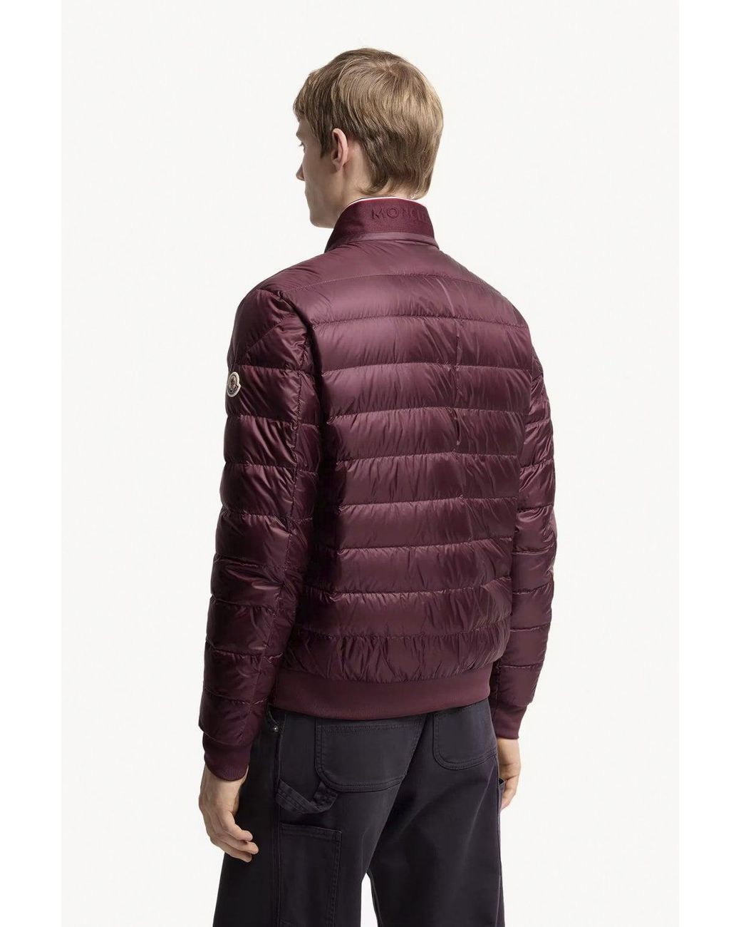 Moncler Purple Rigel Biker Jacket for men