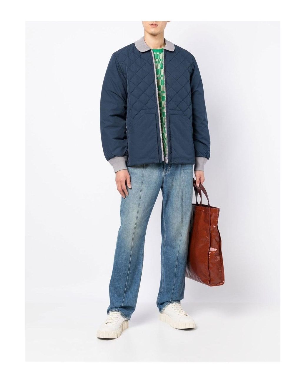 KENZO Light Weight Down Jacket in Blue for Men Lyst UK
