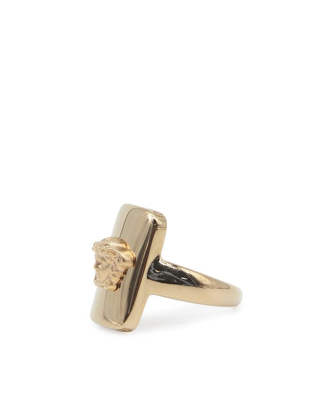 Versace Metallic Medusa Ring for men