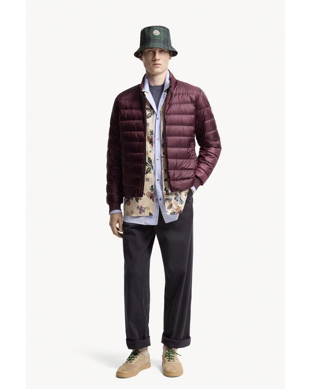 Moncler Purple Rigel Biker Jacket for men