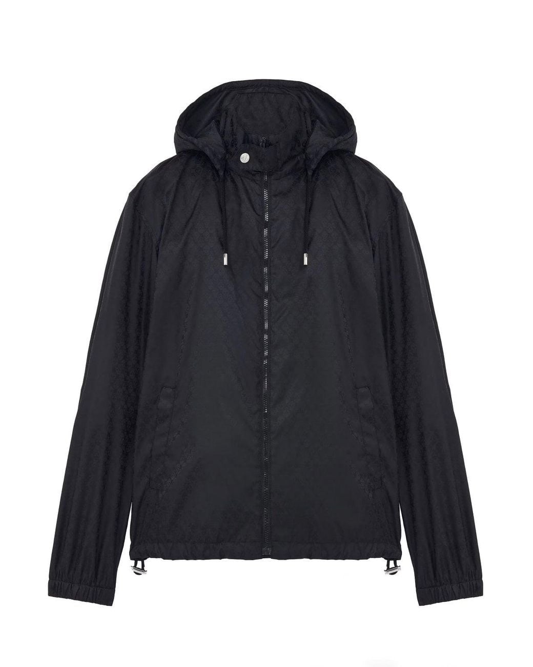 McQueen Blue Skull Jacquard Windbreaker for men