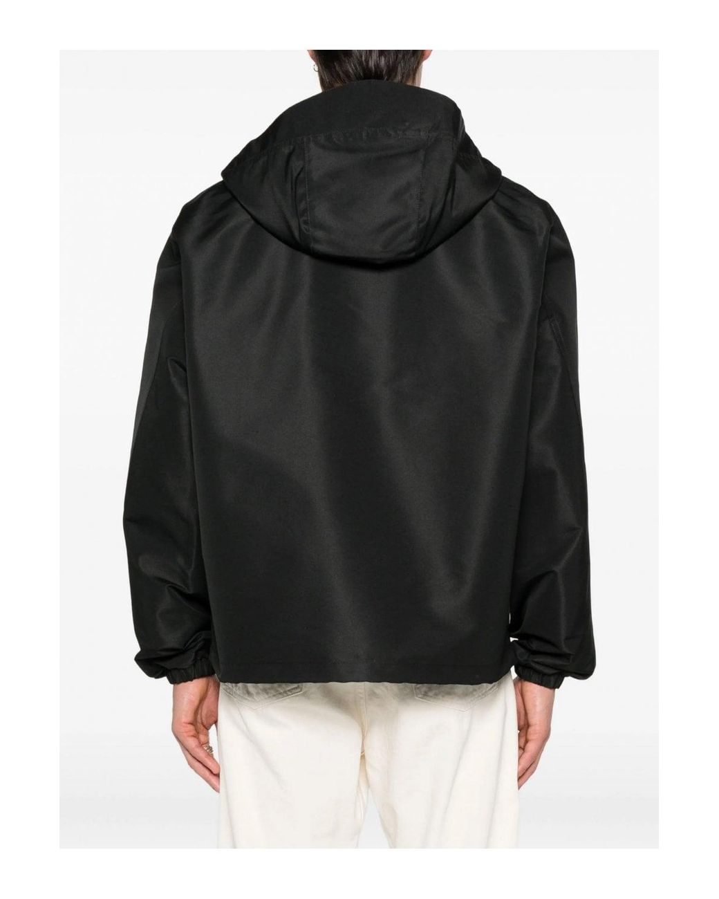 Givenchy Black Polyfaille Hoodie Windbreaker for men