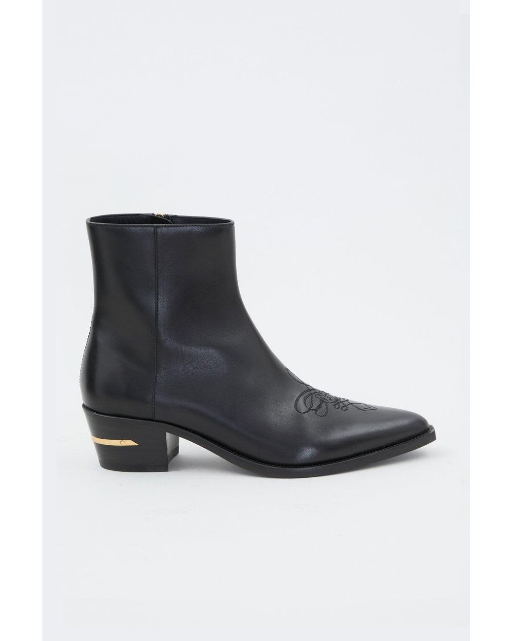 Amiri Black Leather Ma Pointy Boot for men
