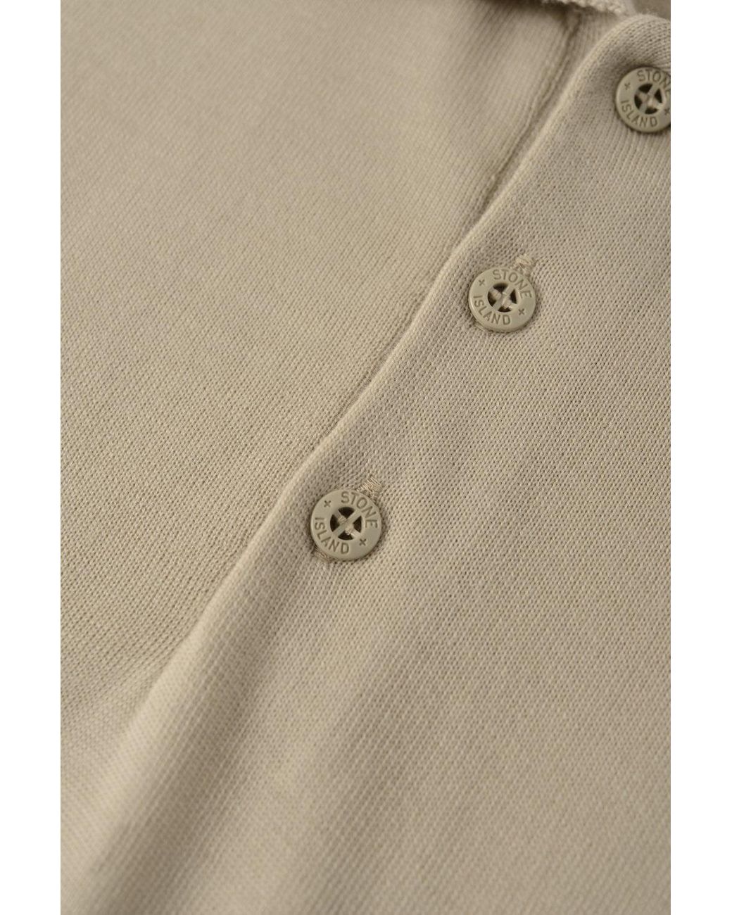 Stone Island White Ghost 5100076 Knitted Polo for men