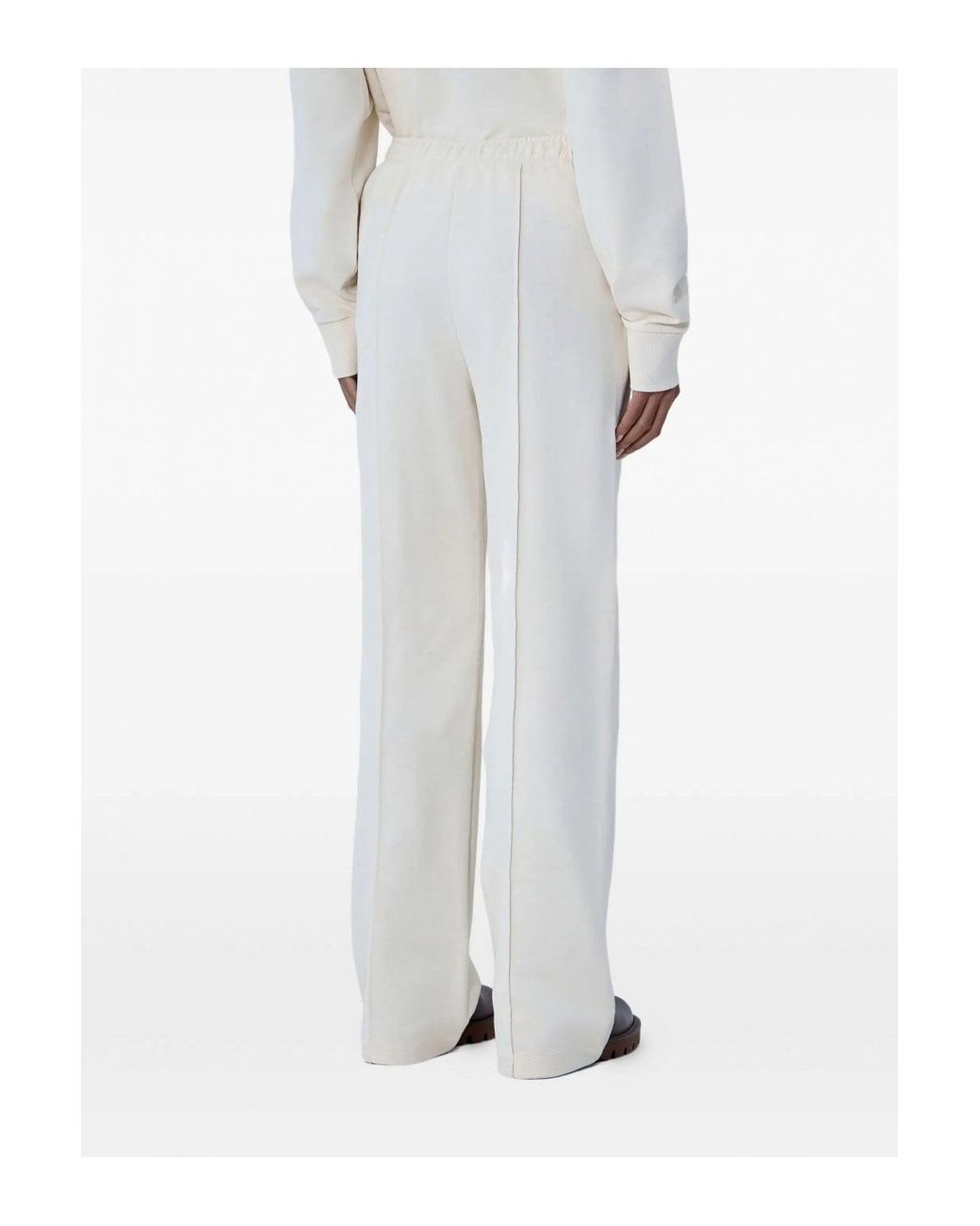 Moncler White Cotton Sweat Pants