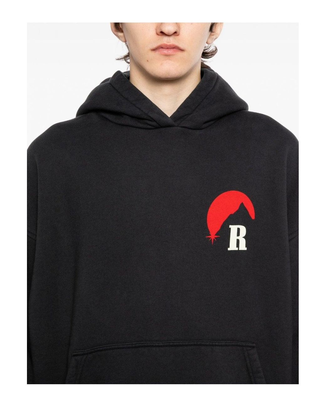 Rhude Black Moonlight Regatta Hoodie for men