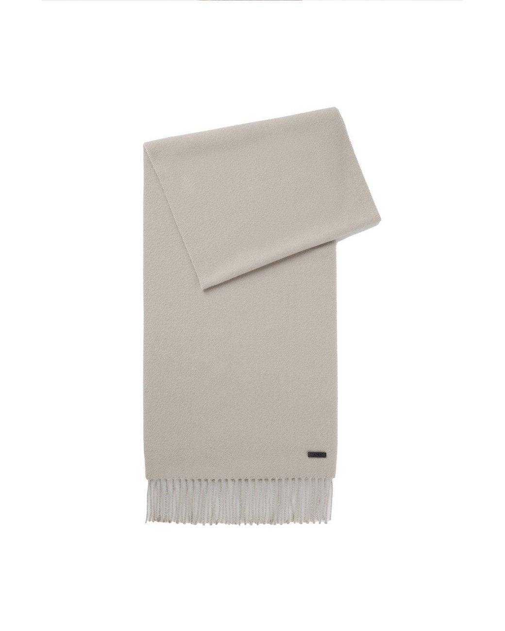 Boss White Naster_35 Scarf for men