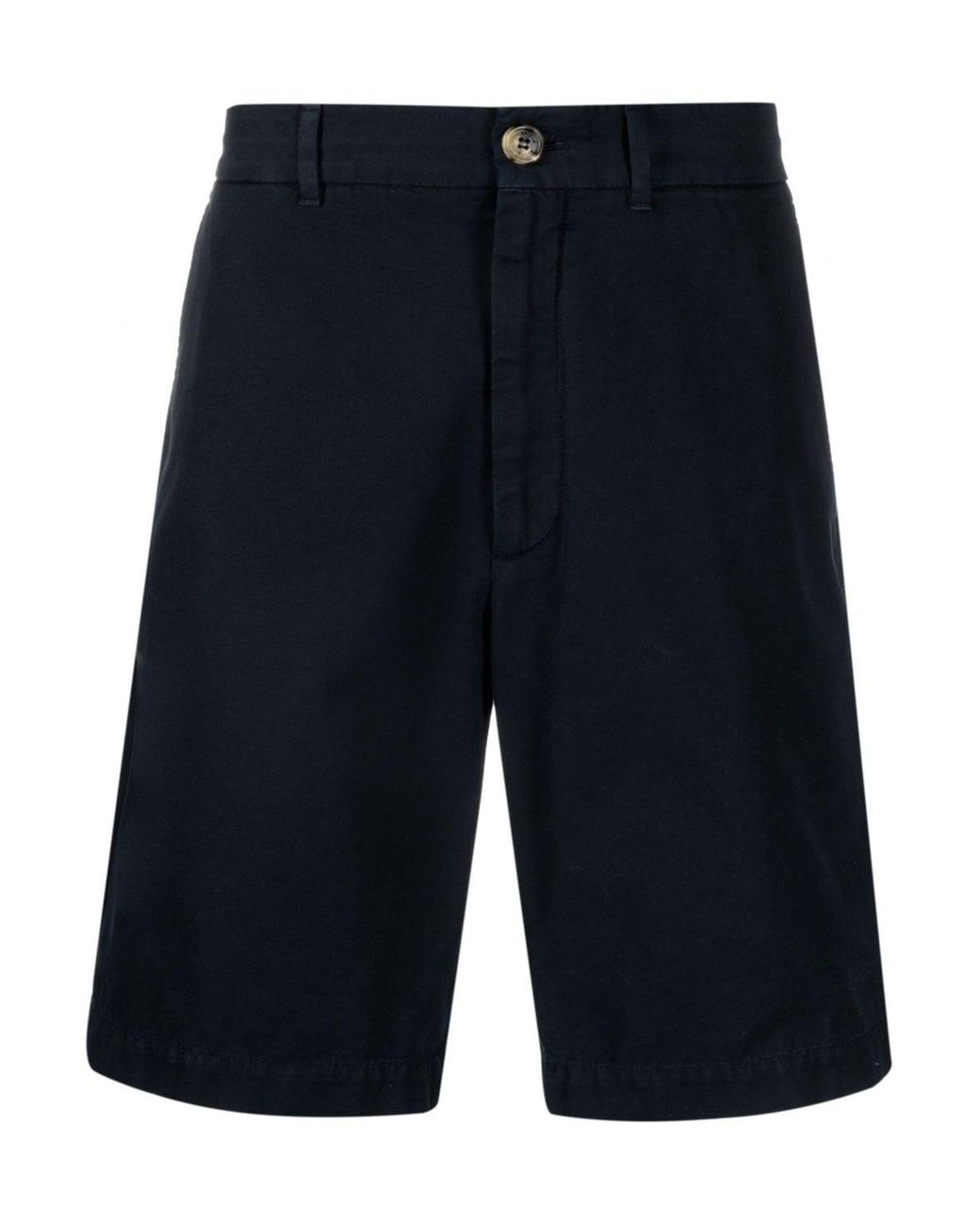 Brunello Cucinelli Blue Cotton Dyed Resort Shorts for men