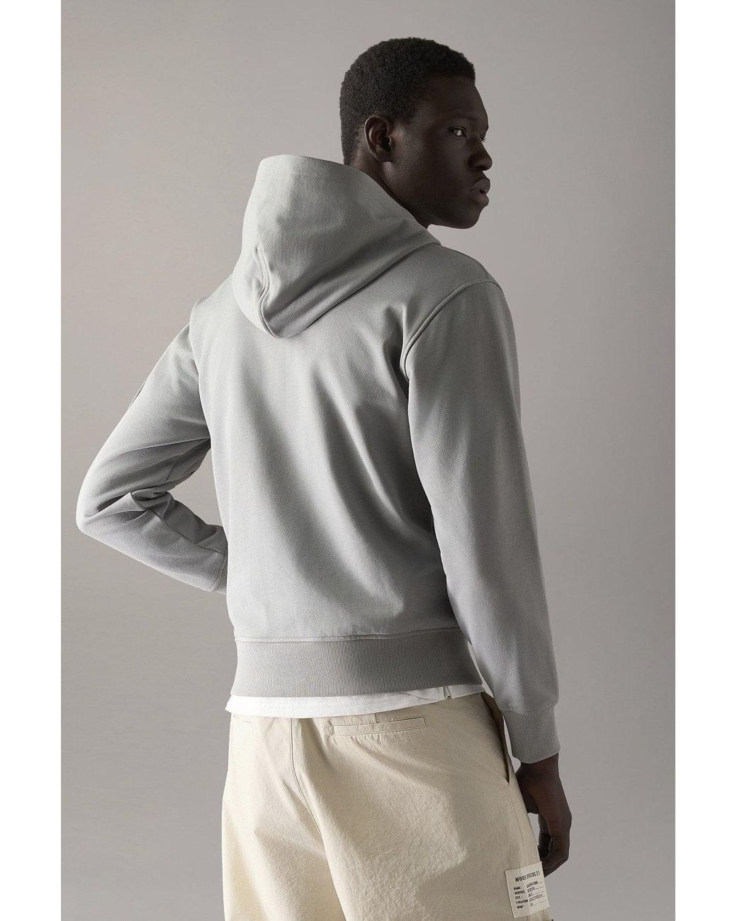 Moose Knuckles Gray Hartsfield Zip Hooded Top for men
