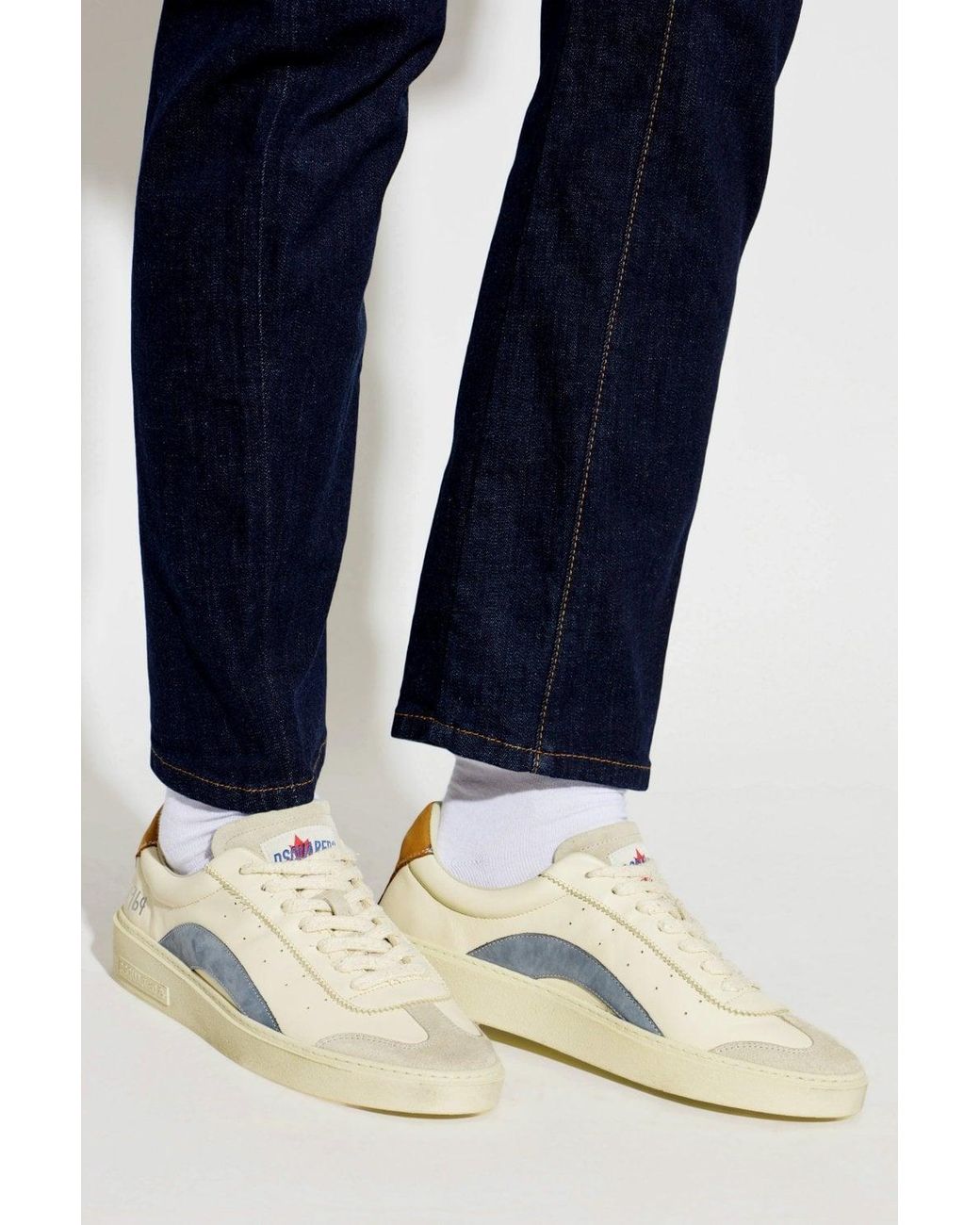 DSquared² White D2 Rider Sneakers for men