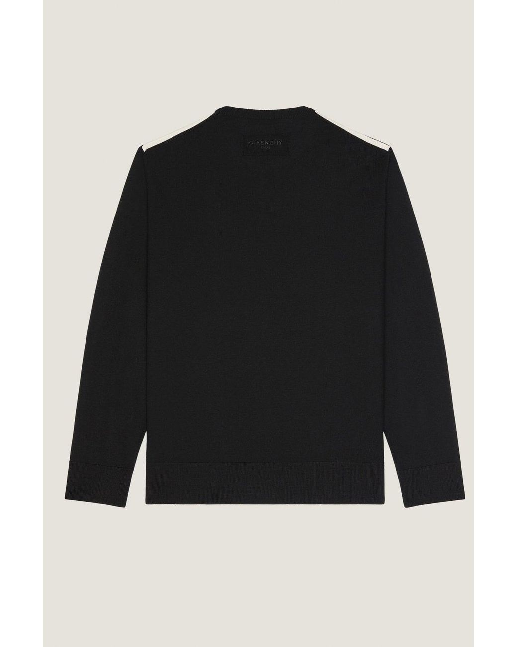 Givenchy Black Branded Wool Sweater for men