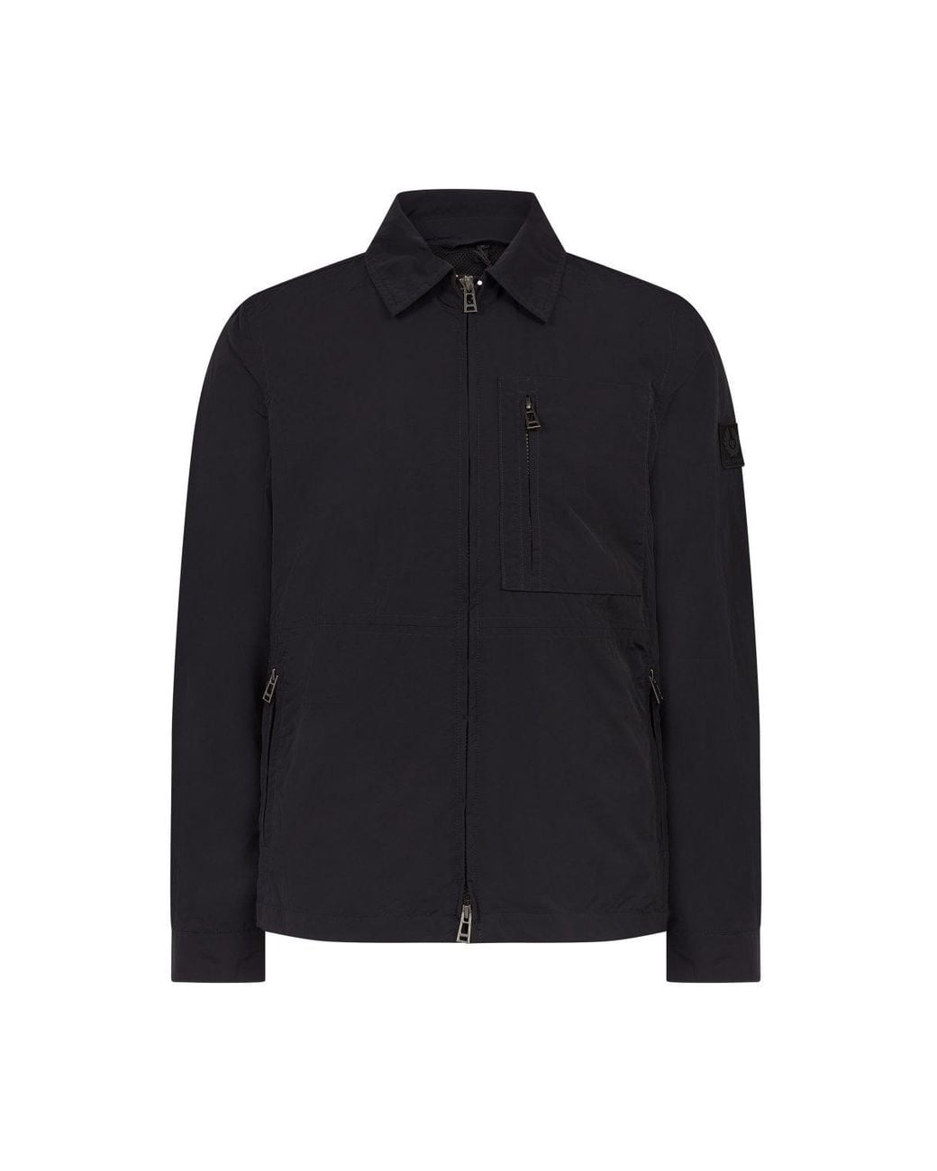 Belstaff Blue Grid Overshirt for men