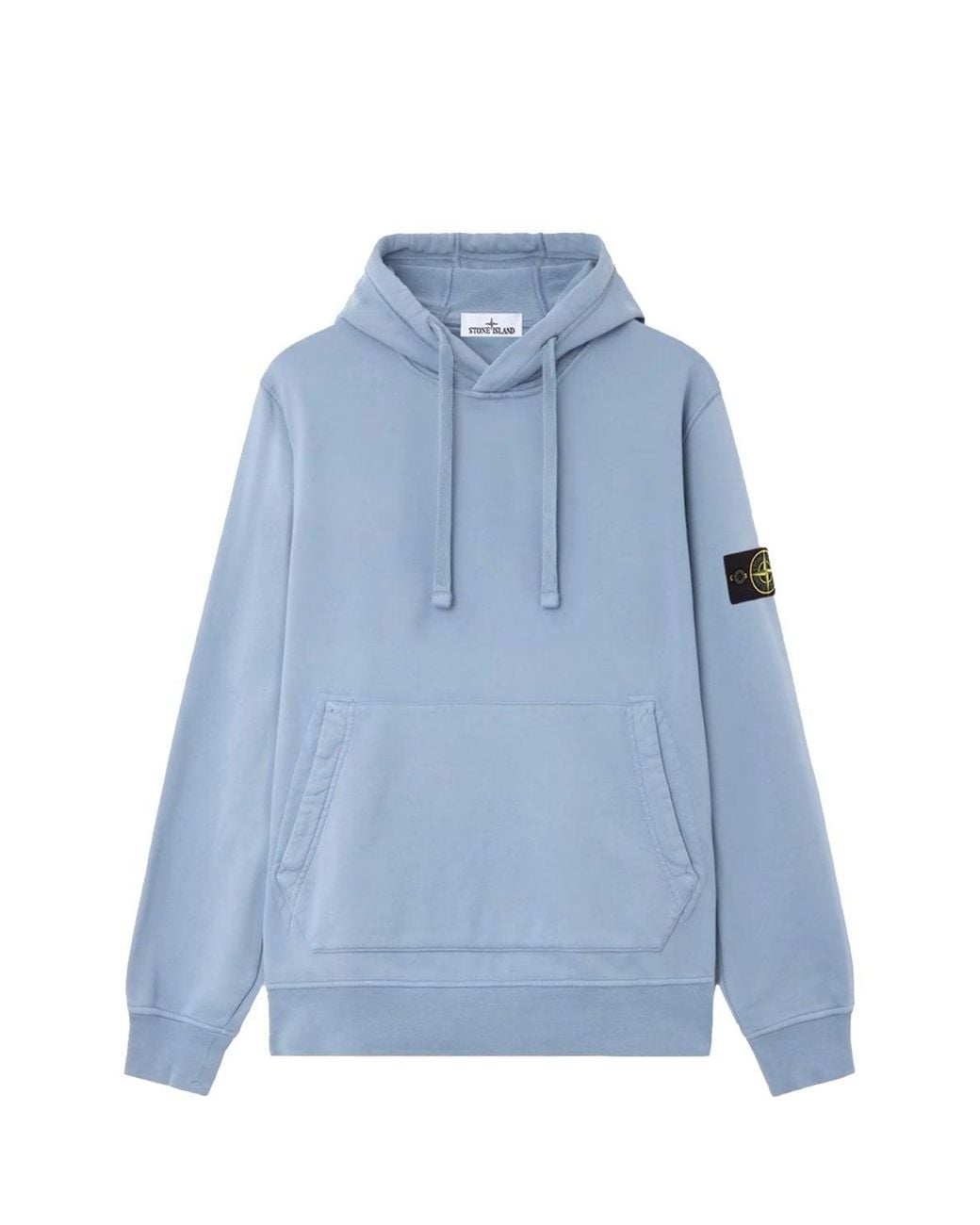 Stone Island Blue S0051 Pullover Hoodie for men