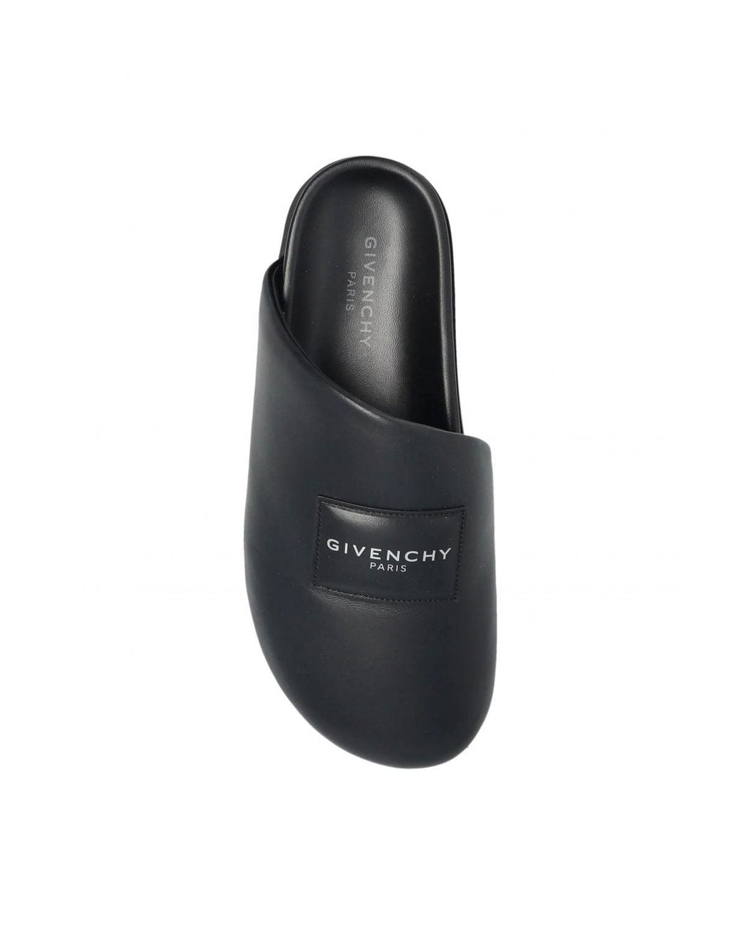 Givenchy Black Leather Mules for men
