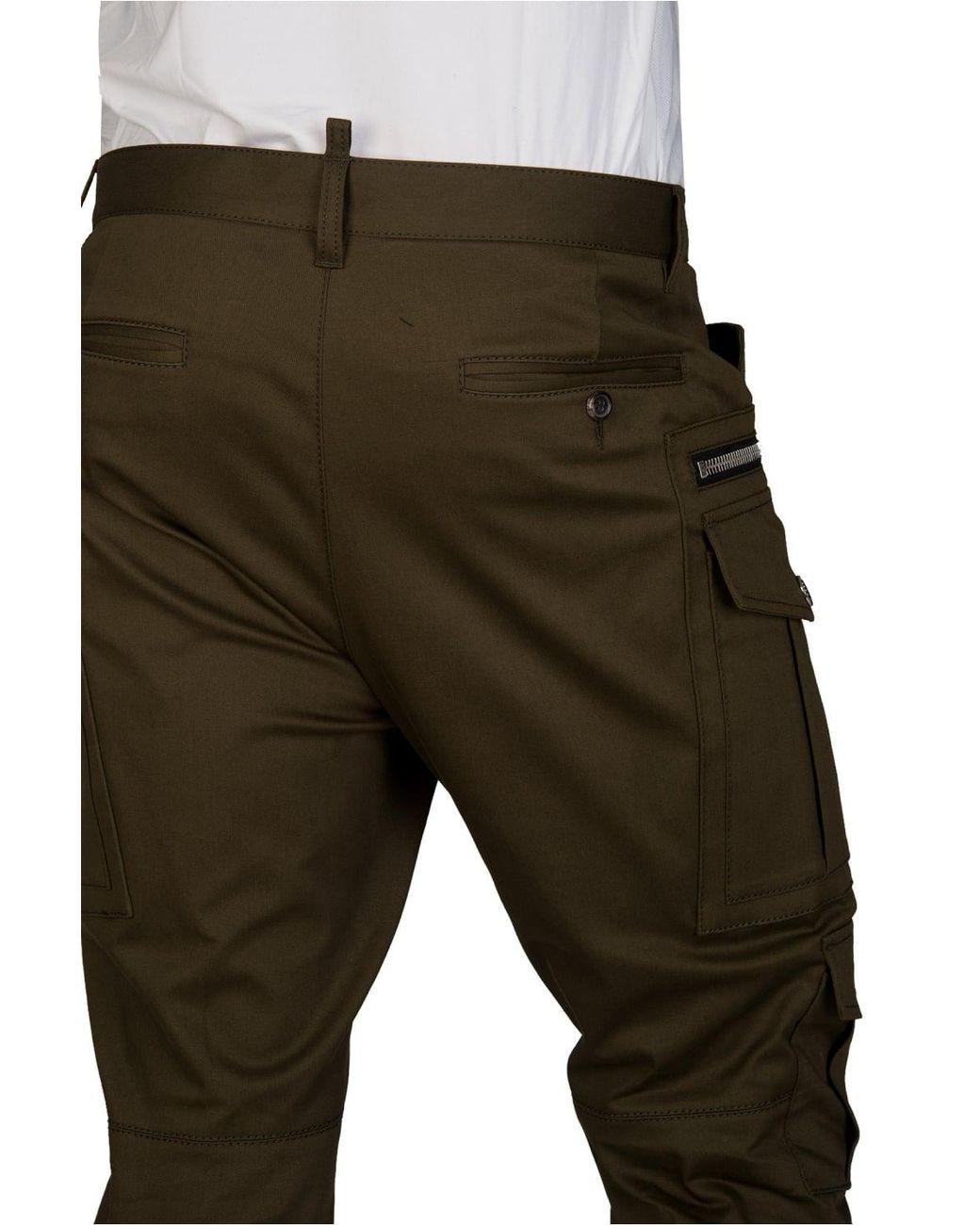 Dsquared Sexy Cargo Fit Trousers Khaki 