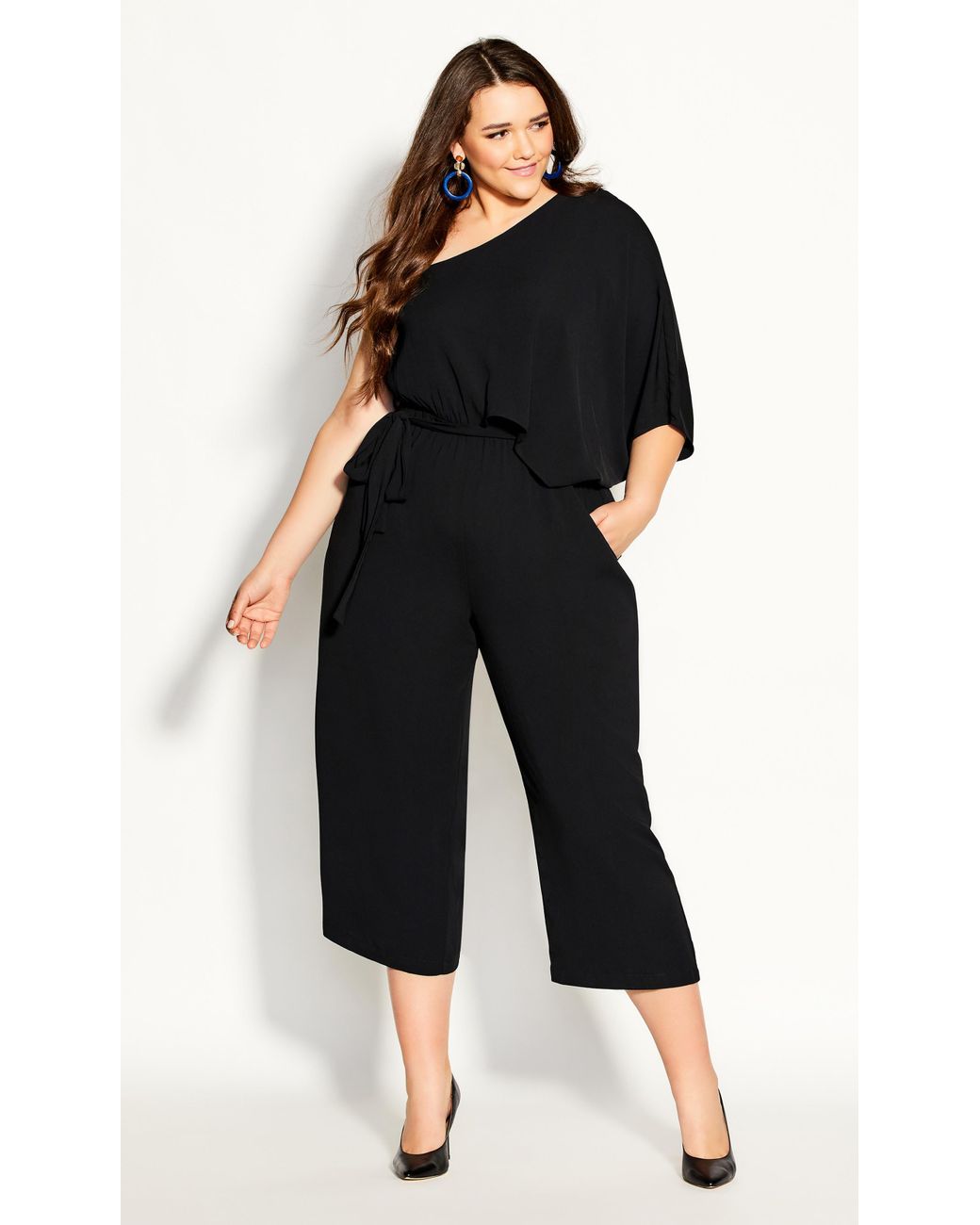 City Chic Synthetic Valencia Jumpsuit in Black Lyst