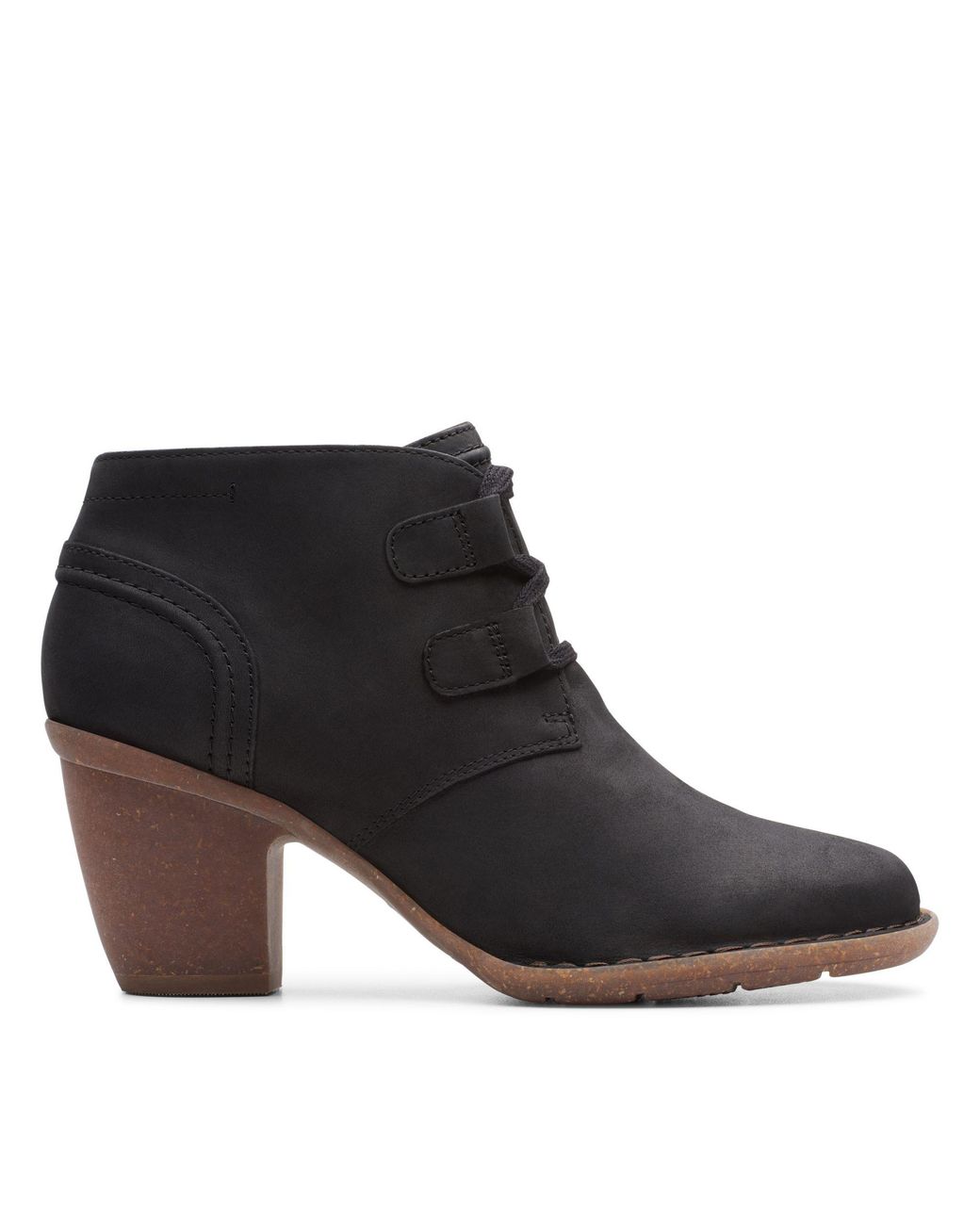 Clarks Denim Carleta Lyon Ankle Boot in Black - Save 30% - Lyst