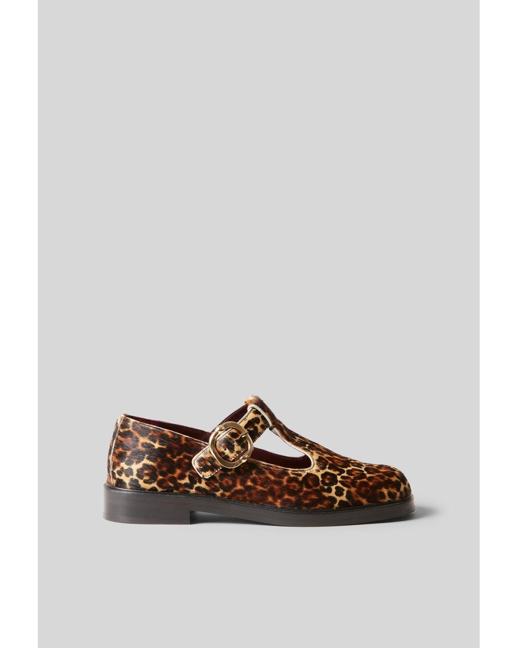 Claudie Pierlot Brown Leopard Leather Baby Shoes