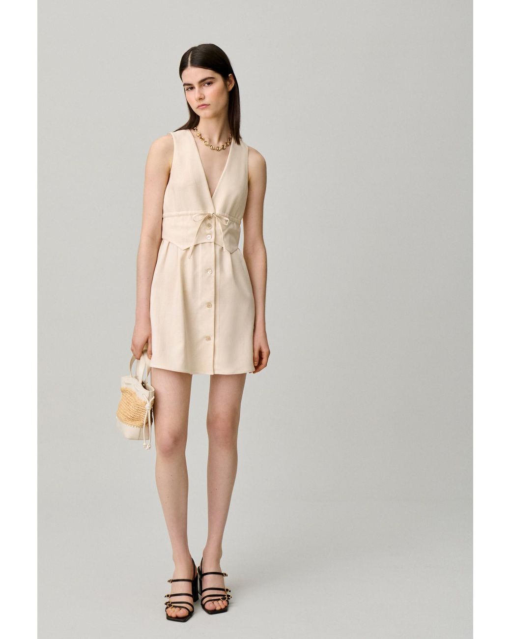 Claudie Pierlot Natural Short Jacket Dress