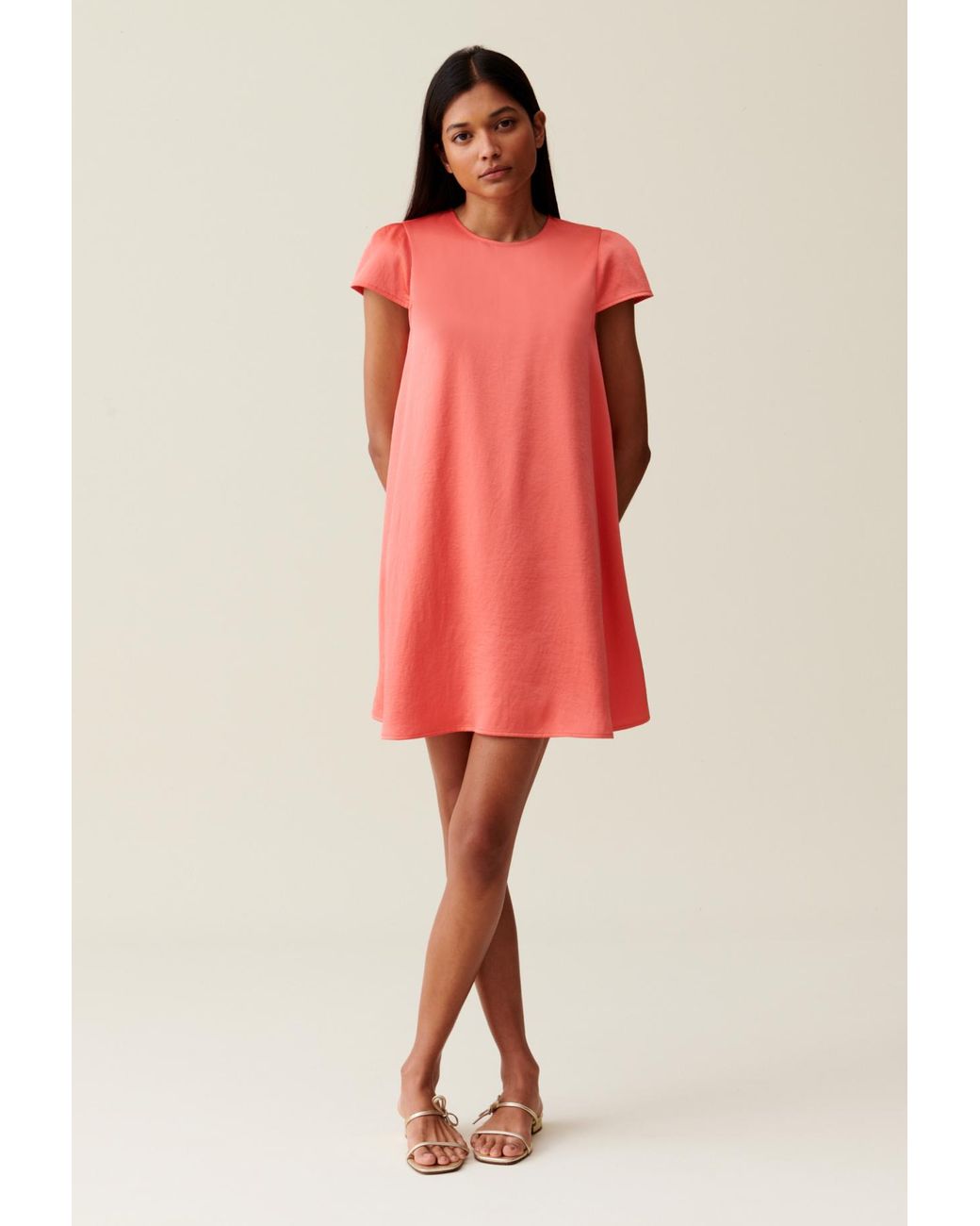 Robe Courte Robe Real Claudie Pierlot Robe Courte Babydoll Claudie Pierlot  En Coloris Rouge Lyst