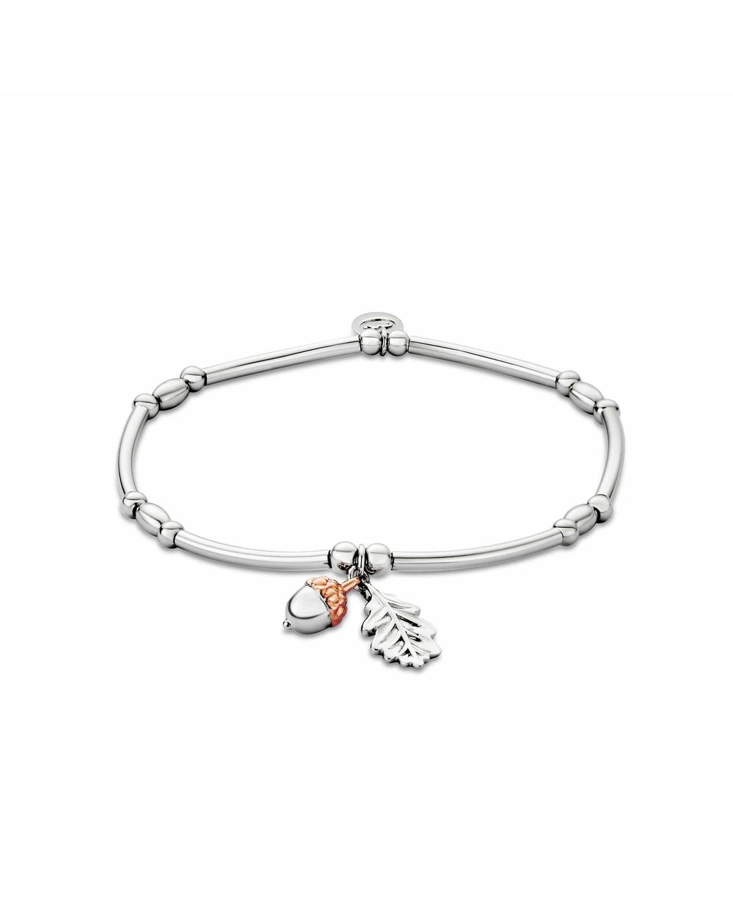 Clogau Metallic Royal Sterling Oak Leaf Affinity Bracelet