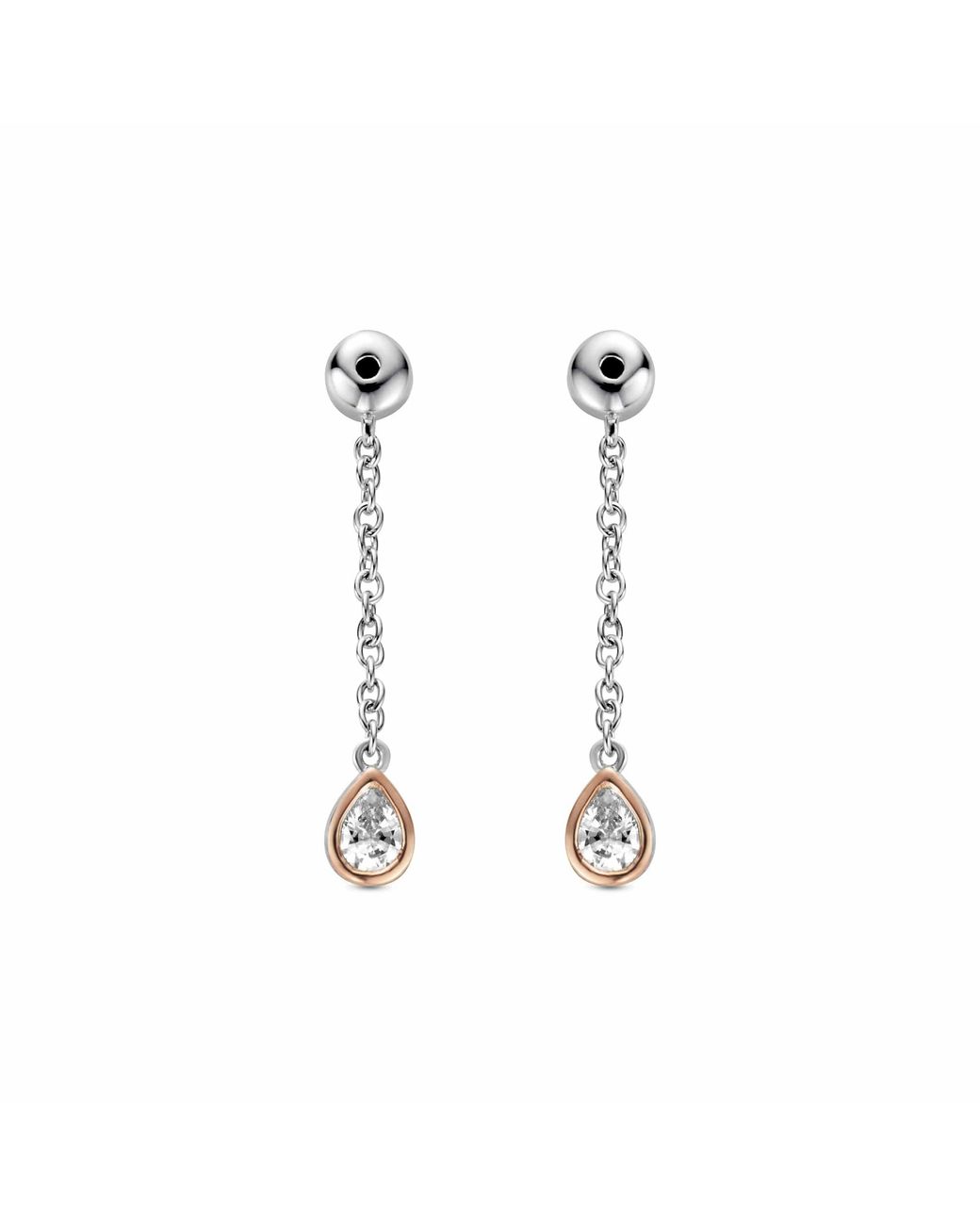 Clogau White Celebration Sterling Drop Earring Backs With Swarovski Zirconia