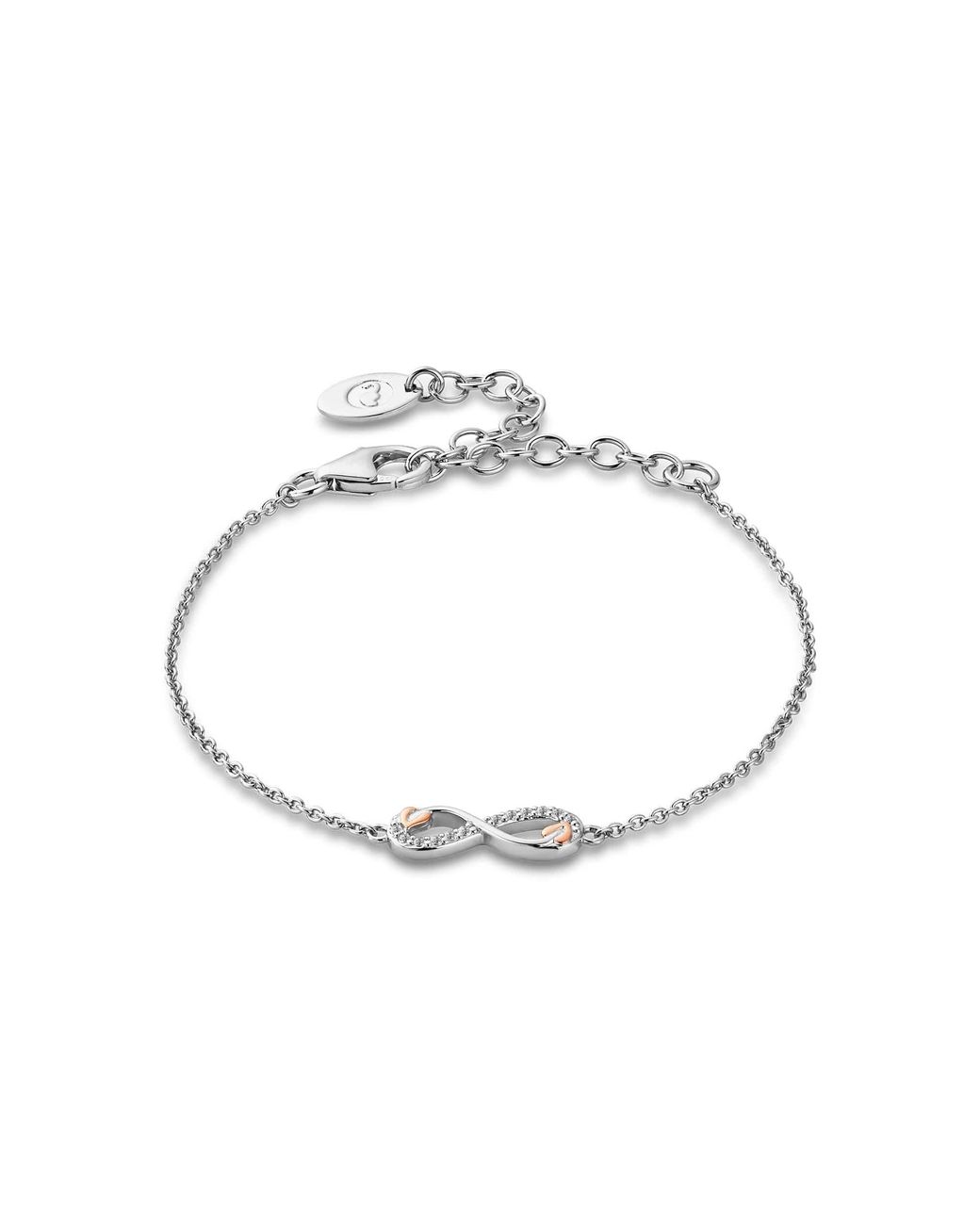 Clogau Metallic Tree Of Life Sterling Infinity Bracelet With Topaz