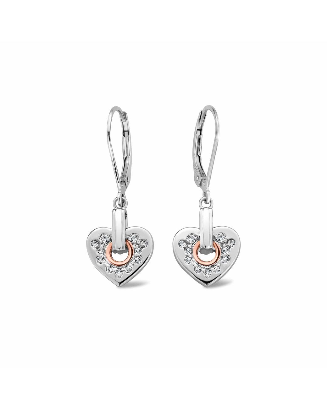 Clogau Metallic Cariad Sterling Sparkle Drop Earrings With Topaz