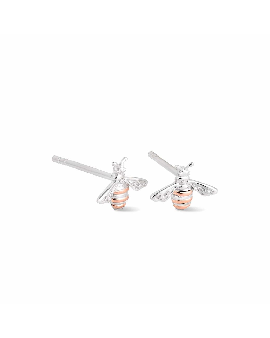 Clogau Metallic Nature's Wonder Sterling Honey Bee Stud Earrings