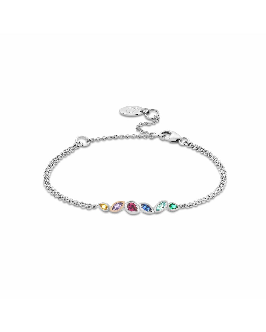 Clogau Metallic Cariad Sterling Lab-Grown Multi-Stone Bracelet