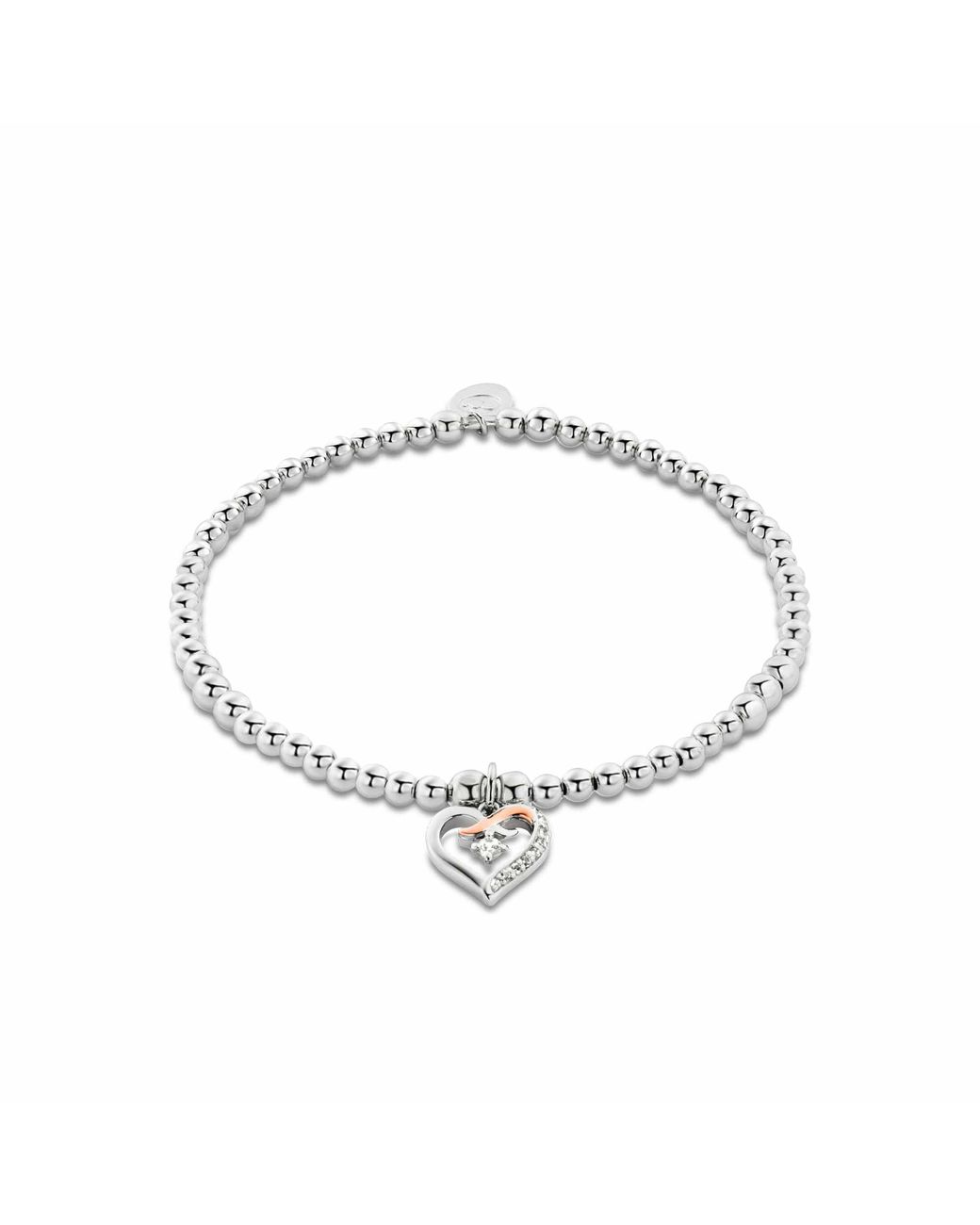 Clogau Metallic Forever Yours Sterling Kiss Affinity Bracelet With Zircon
