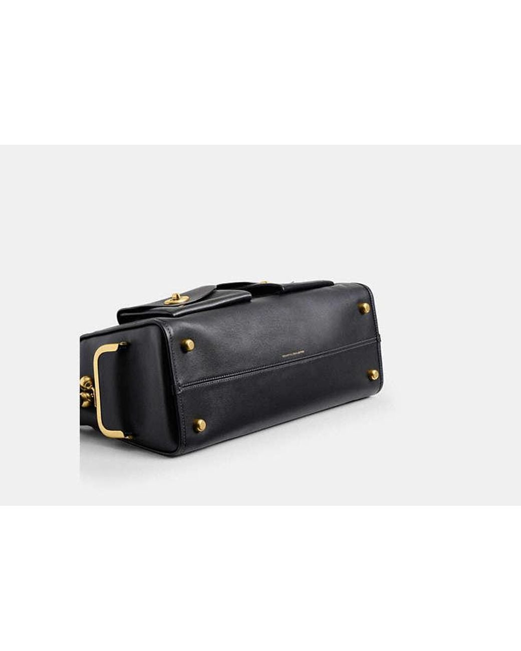COACH Black Turnlock Haversack Bag