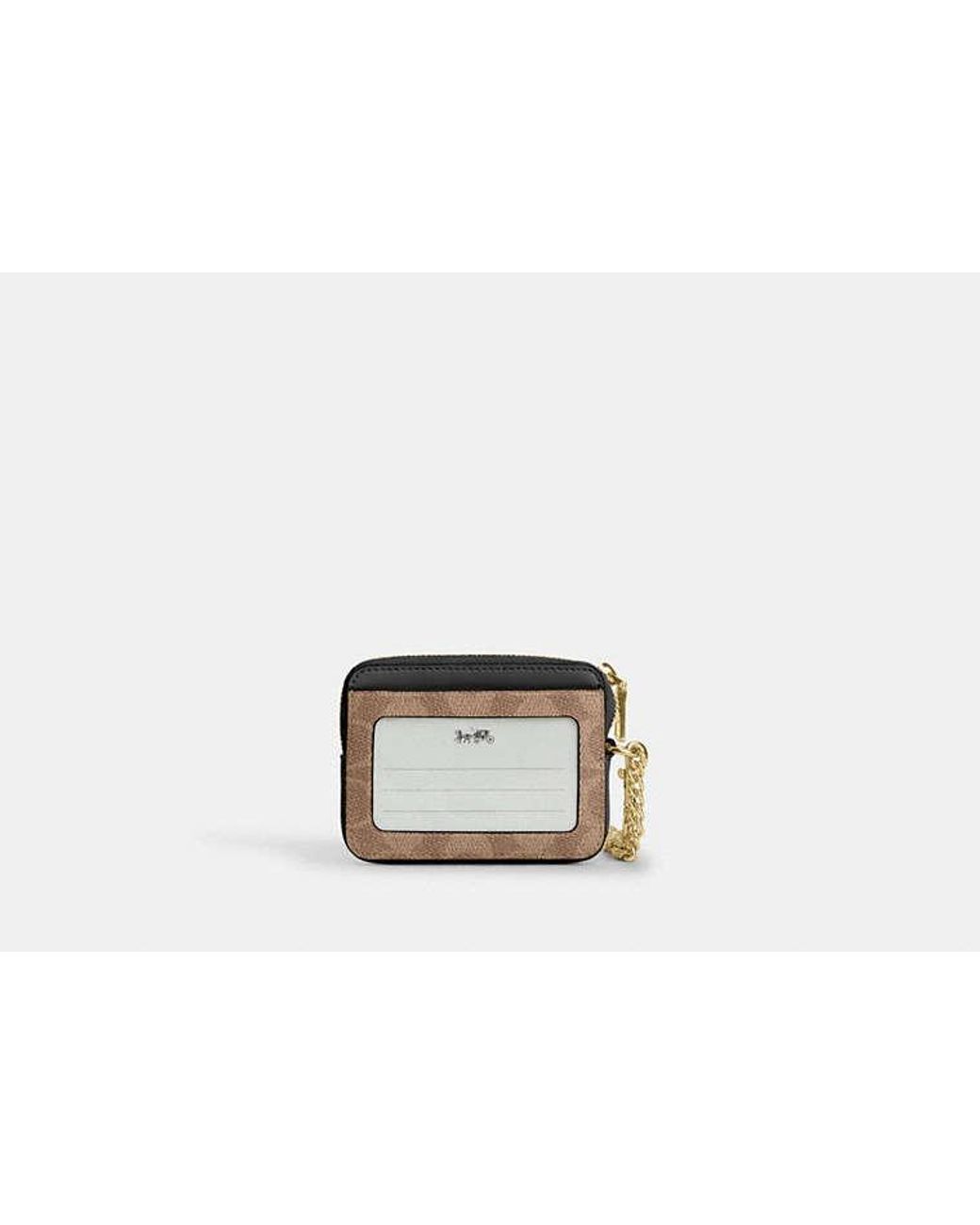 COACH Black Zip Card Case