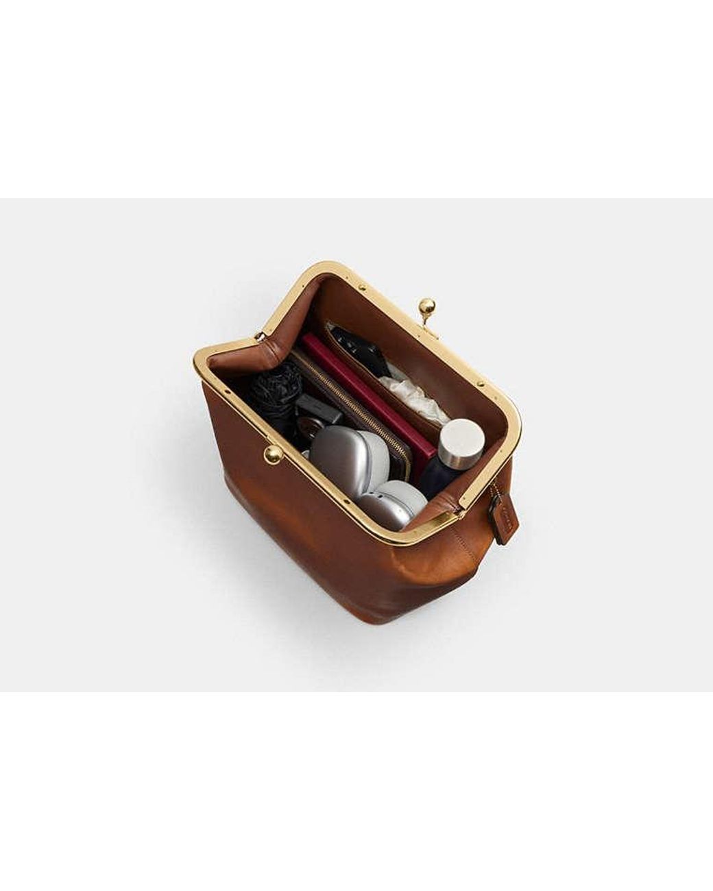 COACH Black Kisslock Frame Bag 27