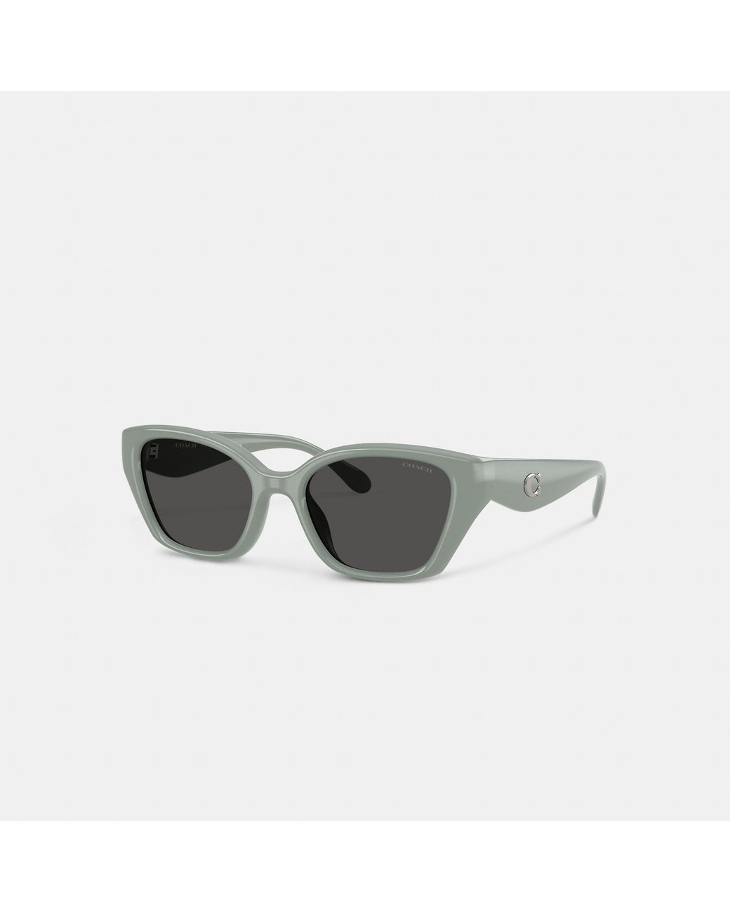 COACH Multicolor C Hardware Square Cat Eye Sunglasses
