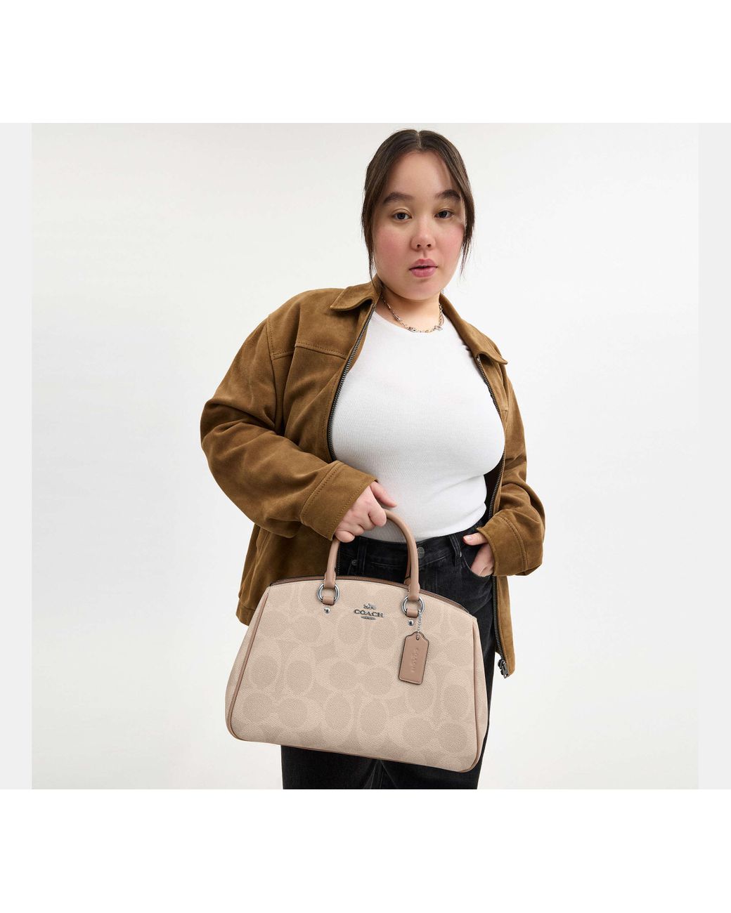 COACH Black Savannah Carryall Bag