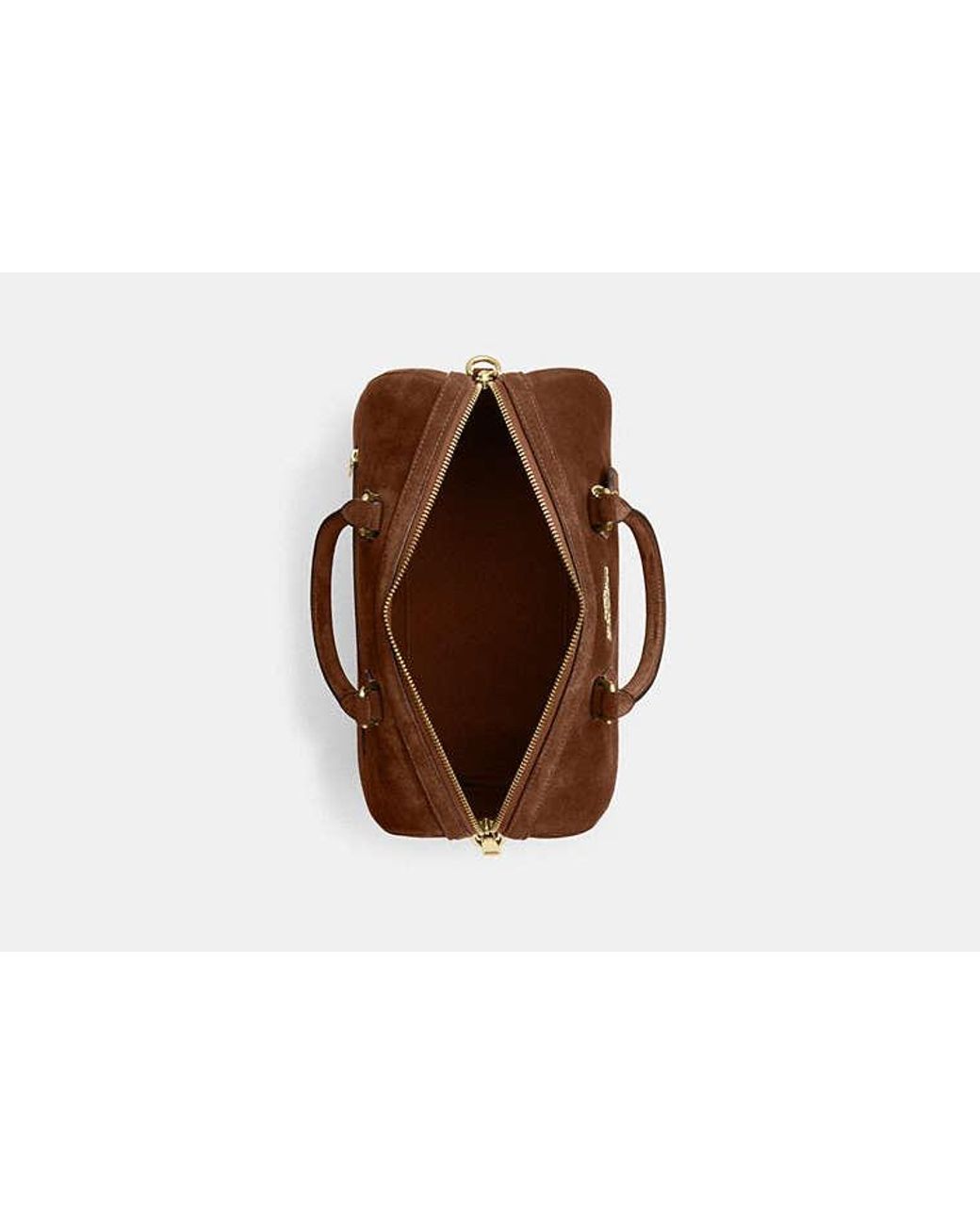 COACH Brown Rowan Large Satchel Bag