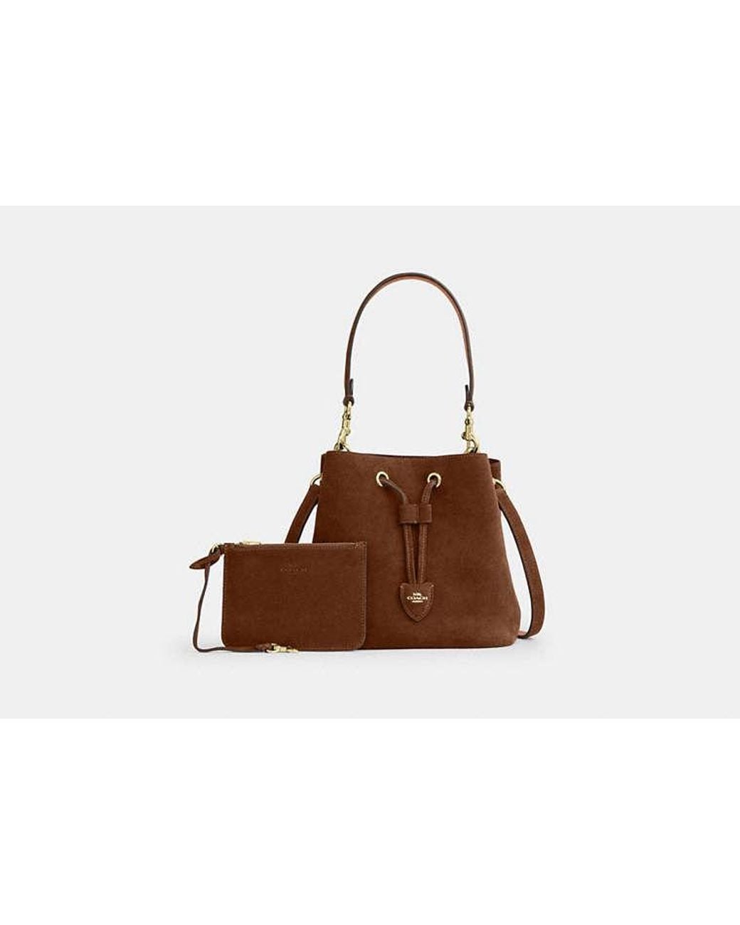 COACH Black Rowan Bucket Bag