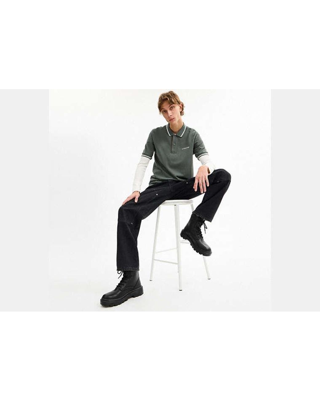 COACH Combat-Stiefel Für Männer in Black für Herren