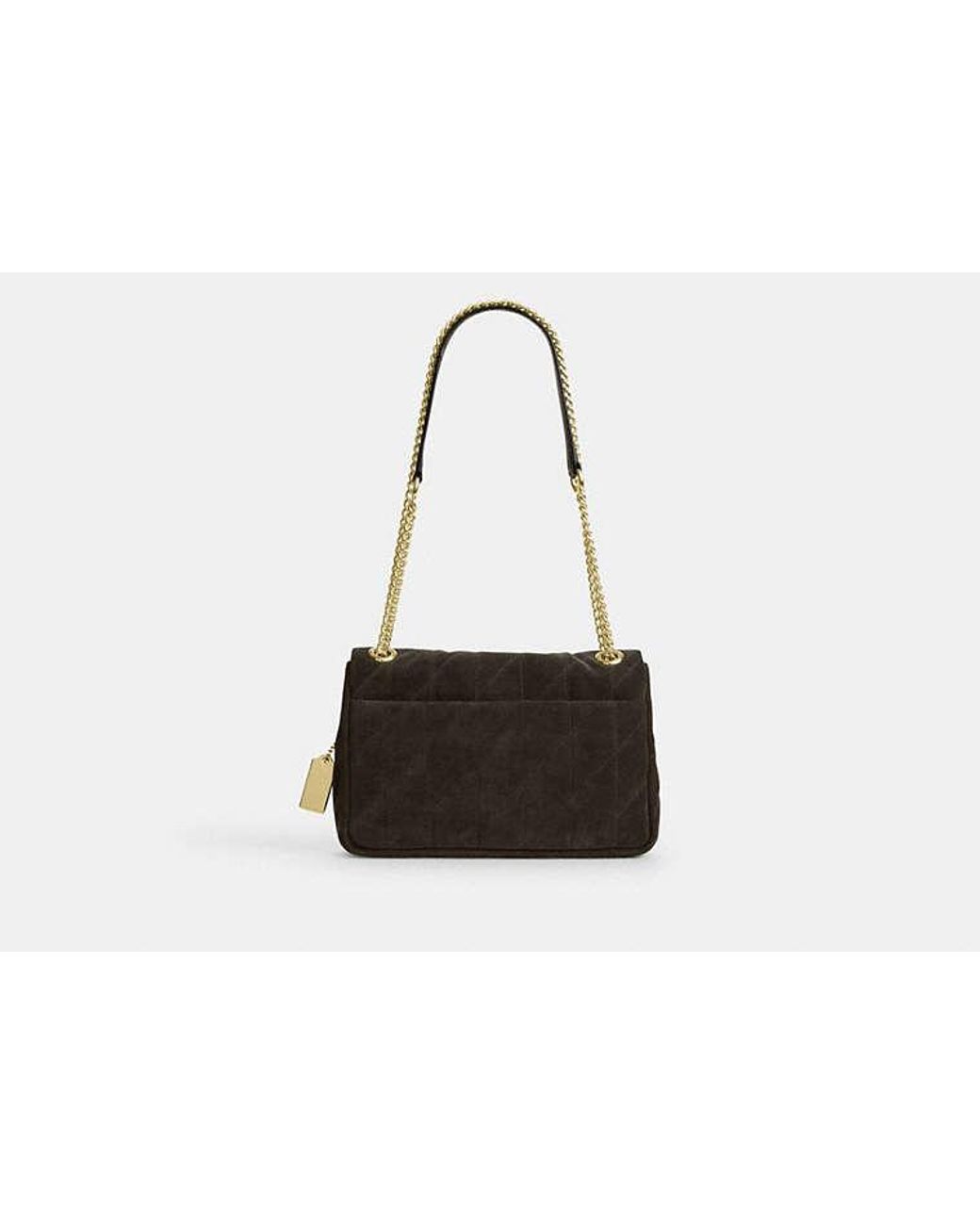 COACH Black Elodie Crossbody Bag 24 With Quilting